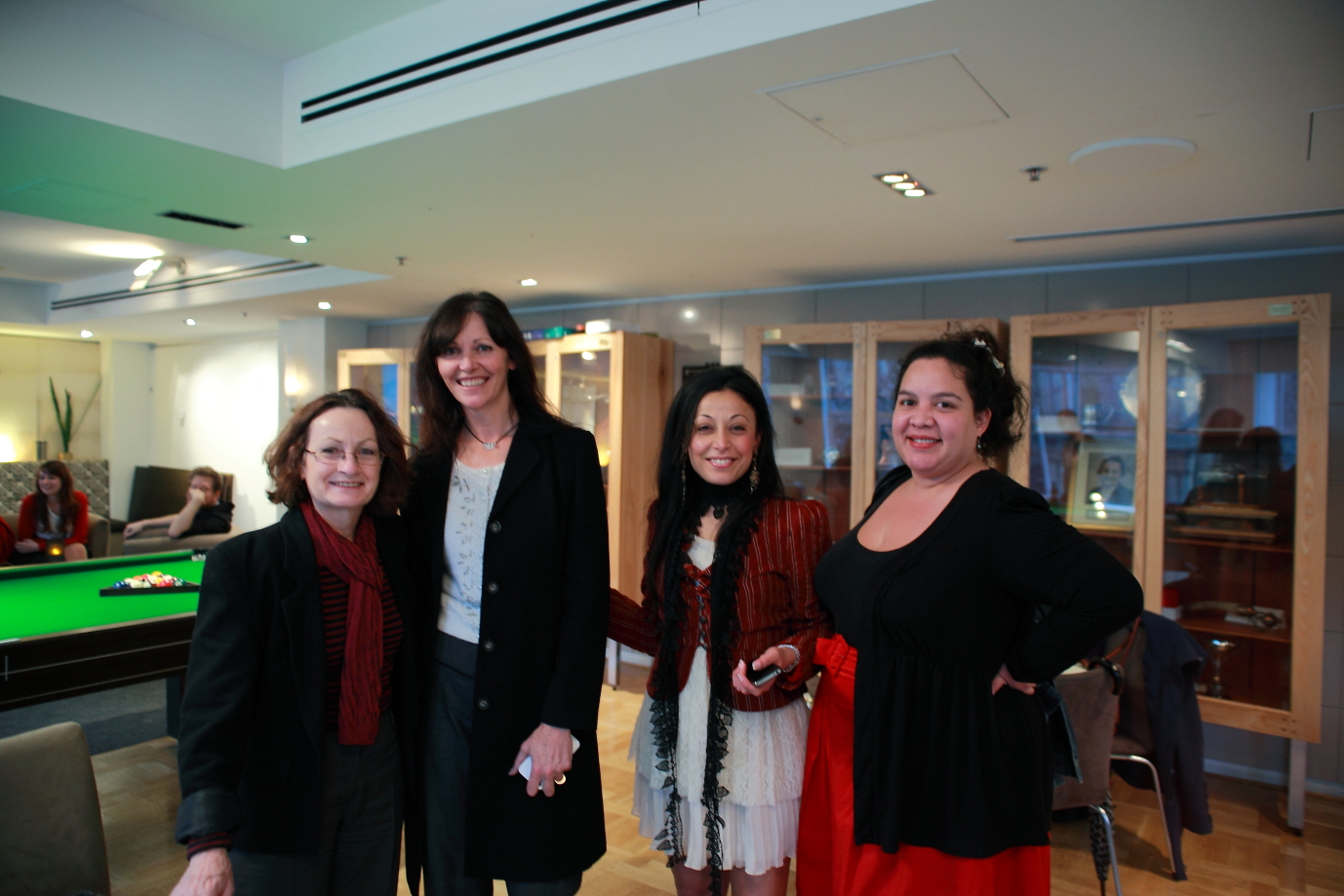 Glenys Oogjes of Animals Australia; Debra Tranter of Oscar’s Law; Shatha Hamade; and Hayley Barker 
